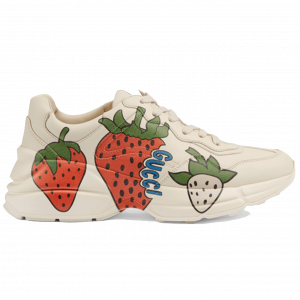 GUCCI RHYTON SNEAKER WITH STRAWBERRY