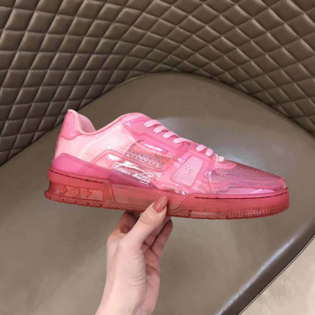 Louis Vuitton Trainer Pink Rose for Women