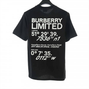 Burberry Black Carrick Coordinate T-Shirt - BBRS10