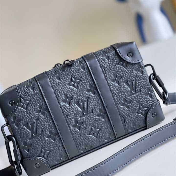 Louis Vuitton Black Monogram Embossed Taurillon Leather Soft Trunk Wallet, myGemma, CH