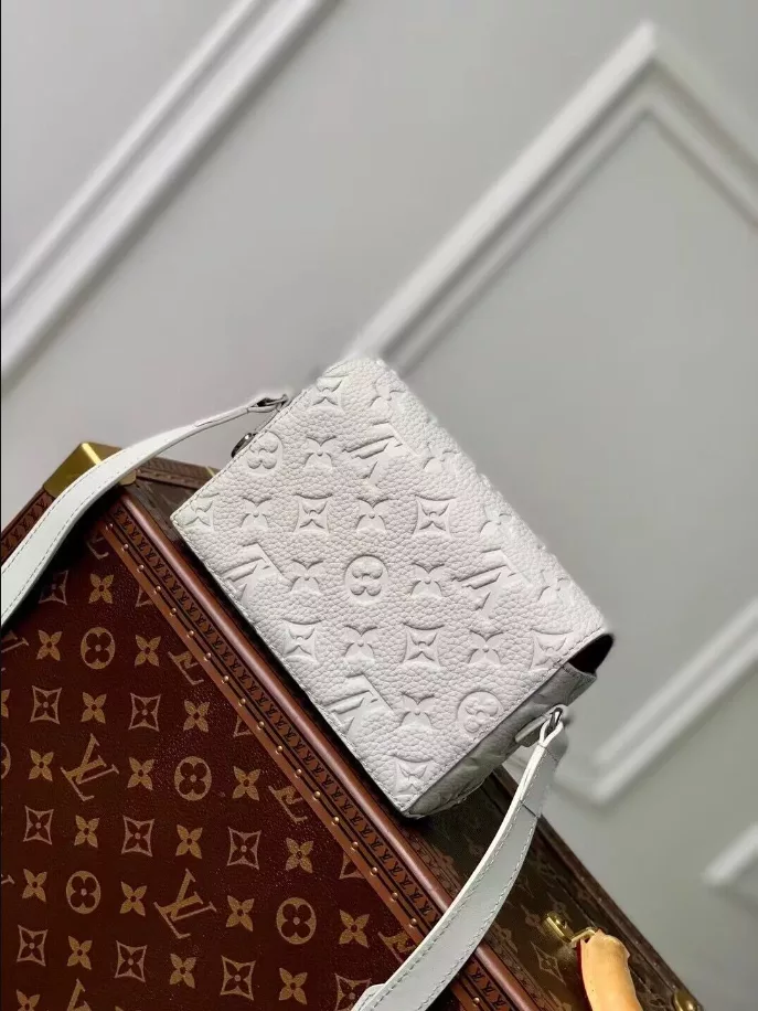 Louis Vuitton SS19 white leather monogram vest holster