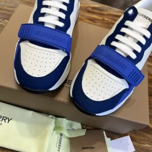BURBERRY LEATHER AND SUEDE SNEAKERS - BBR131